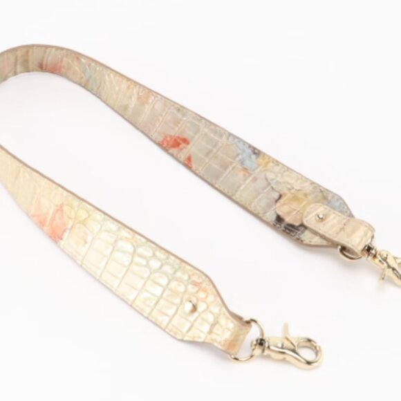 Brahmin Amelia Two-Way Bucket Bag in Oasis Melbourne Croc Embossed Leather - Picture 7 of 9